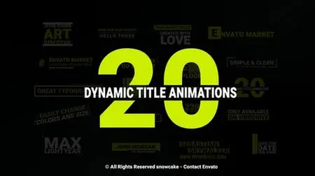 VideoHive Dynamic Titles 22889048