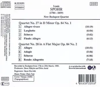 Spohr - Complete String Quartets (17CD) (1989-2014)