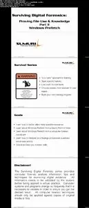 Surviving Digital Forensics: Windows Prefetch