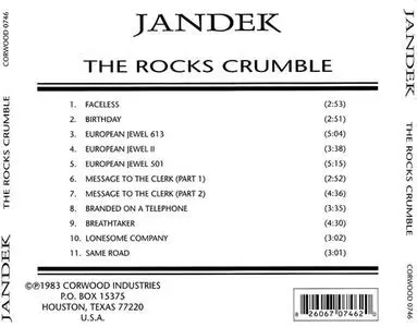 Jandek - The Rocks Crumble (1983) {2001 Corwood Industries}