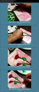 How to Paint a 3D Simple Sculptural Rose