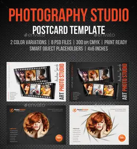 GraphicRiver - Photography Studio Postcard Template Pack