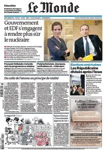 Le Monde du Jeudi 5 Janvier 2012