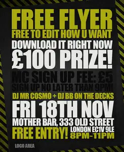 Free Event Flyer PSD