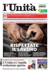 L UNITA DEL 31 MARZO E 01 APRILE 2010