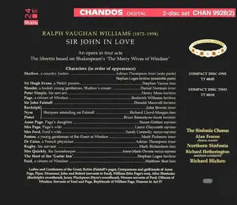 Richard Hickox, The Sinfonia Chorus, Northern Sinfonia - Vaughan Williams: Sir John in Love (2001)