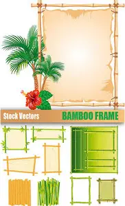 Stock Vectors - Bamboo Frame