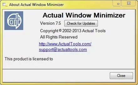 Actual Window Minimizer 7.5