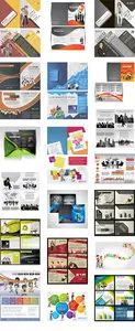 Modern template for corporate brochure flyer
