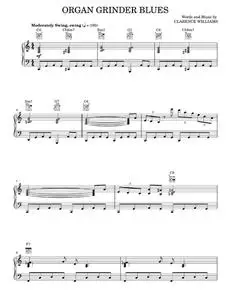 Organ Grinder Blues - CLARENCE WILLIAMS (Piano-Vocal-Guitar)