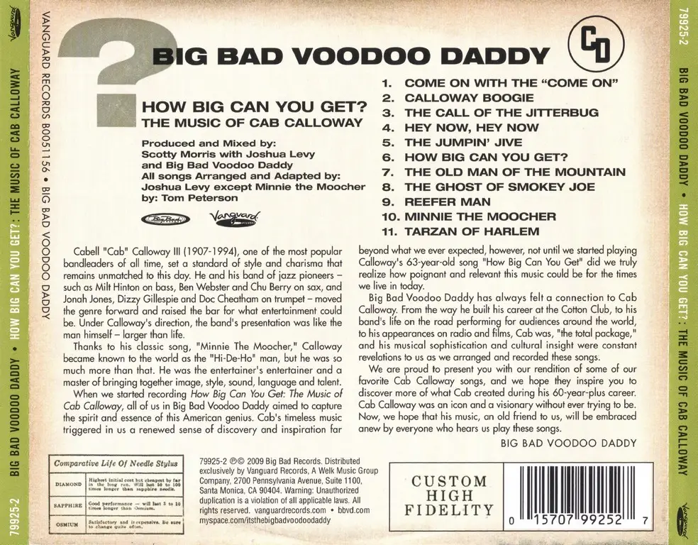 Big перевод. Big Bad Voodoo Daddy - how big can you get (2009). Big Bad Voodoo Daddy\big Bad Voodoo Daddy (1994). Big Bad Voodoo Daddy - how big can you get? (2009) - Картинки. Big Bad Voodoo Daddy-2004 - Live.