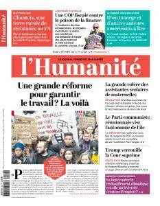 L'Humanité du Jeudi 2 Février 2017