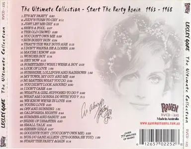 Lesley Gore - The Ultimate Collection: Start The Party Again 1963-1968 (2005) {Raven}