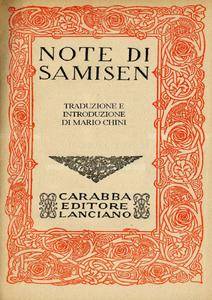 Mario Chini, "Note di Samisen: Antologia di poesia giapponese"
