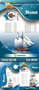 Stock Vector - Fish Menu