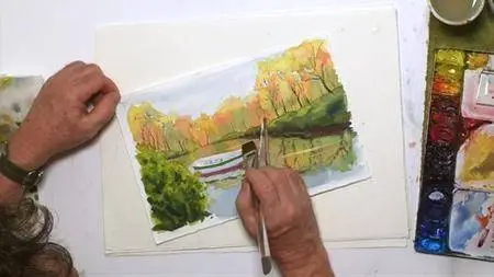 Painting a Boat in Water