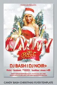 GraphicRiver Xmas Candy Bash Christmas Flyer Template