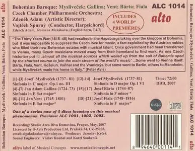 Vojtěch Spurný, Czech Chamber Philharmonic - Bohemian Baroque & Beyond Vol. 4: Mysliveček, Gallina, Vent, Bárta (2007)