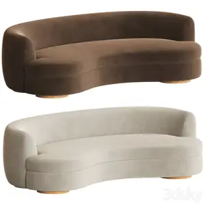 3dsky - Sennen Curved Sofa Sedilia 3239312 - 3D Model
