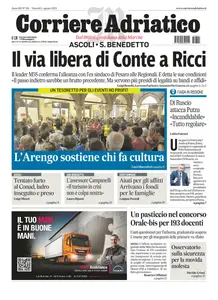 Corriere Adriatico Ascoli - 1 Agosto 2025