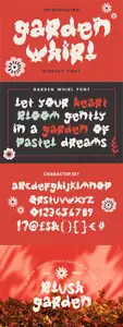 Garden Whirl - Display Font JHCUPVB