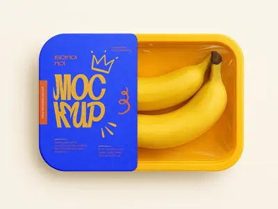 Banana Packaging Container Mockup 1668387424