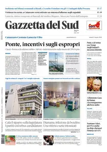 Gazzetta del Sud Catanzaro - 8 Agosto 2025