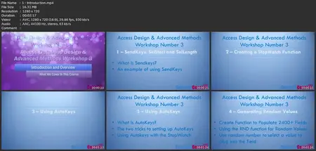 Workshop 3: Access Vba, Design And Advanced Methods