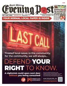 South Wales Evening Post - 3 November 2025