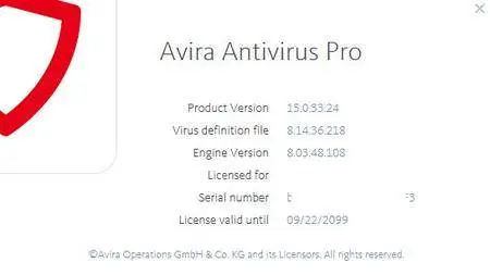 Avira Antivirus Pro 15.0.33.24