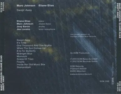 Marc Johnson / Eliane Elias - Swept Away (2012) {ECM 2168}