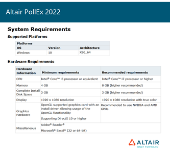 Altair PollEx 2022.2.0