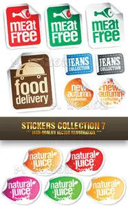 Stock Vector - Stickers Collection 7