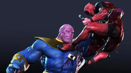 Thanos Vs Deadpool Eng - Gold Pack - Sculpting In Zbrush