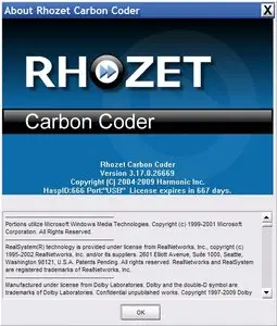 Harmonic Rhozet Carbon Coder 3.17.0.26669