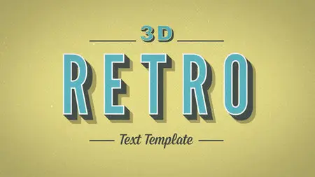 3D Retro Kinetic Typography - Project for After Effects (VideoHive)
