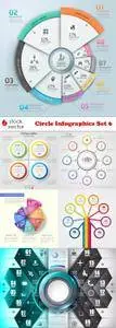 Vectors - Circle Infographics Set 6