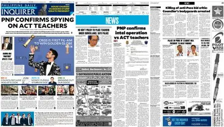 Philippine Daily Inquirer – January 08, 2019