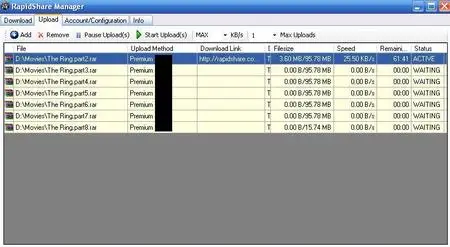 Official Rapidshare Manager 2008