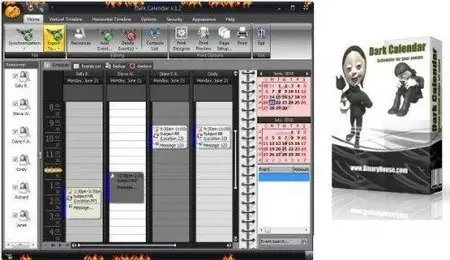 Binary House Dark Calendar v1.2