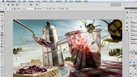Digital Painting in Photoshop: Wasp Attack