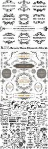 Vectors - Ornate Menu Elements Mix 36