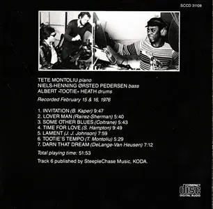Tete Montoliu - Tootie's Tempo (1976) {SteepleChase SCCD-31108 rel 1987}