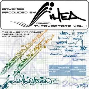 HQ Vector Brushes Set for Adobe Photoshop - Project Typovectorz
