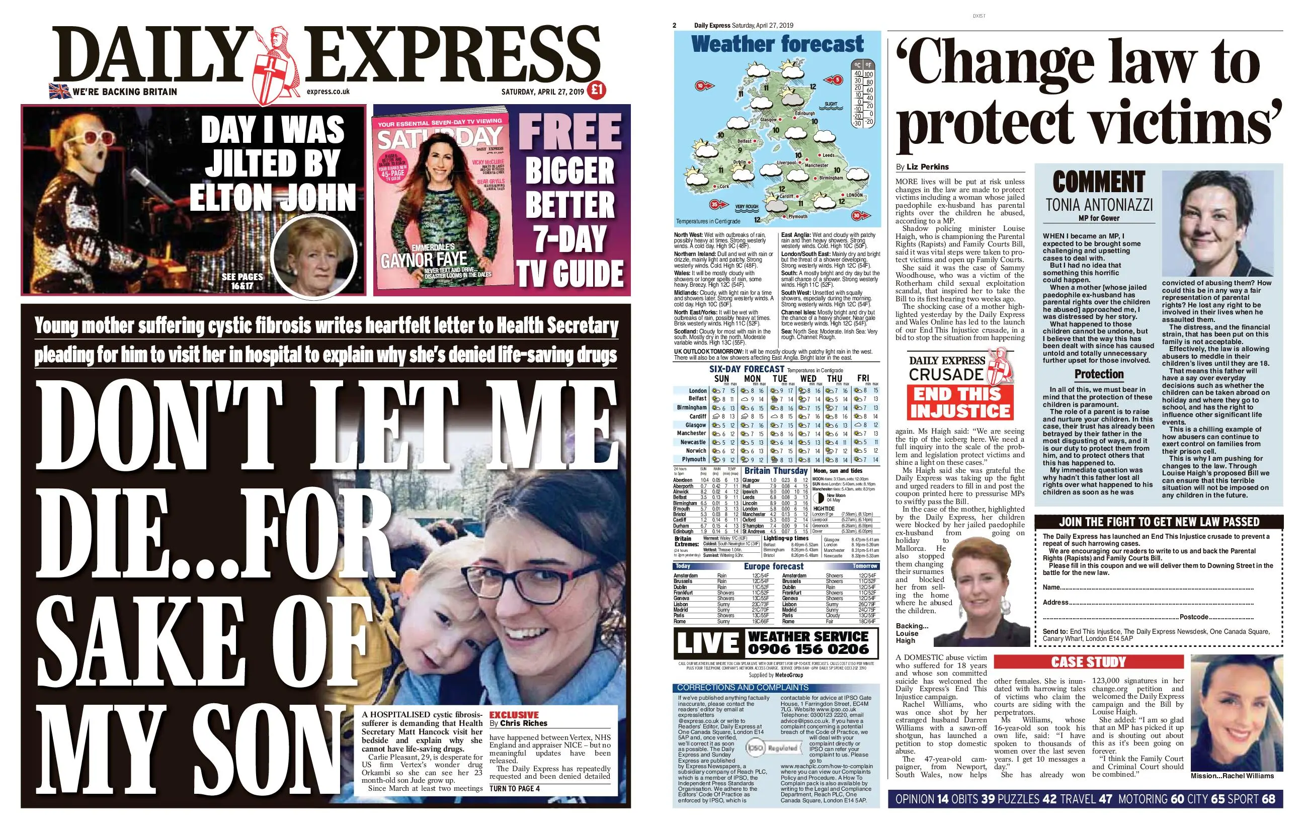 Daily Express April 27 2019 Avaxhome