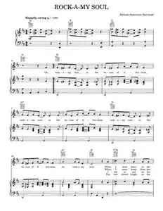 Rock A My Soul - African-American Spiritual (Piano-Vocal-Guitar)