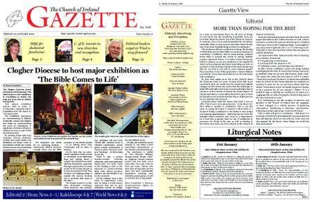 The Church of Ireland Gazette – January 19, 2018