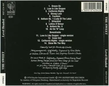 The Sweet - Level Headed (1978)