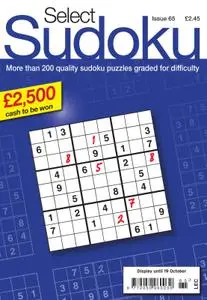 Select Sudoku – 21 September 2017