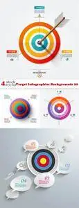 Vectors - Target Infographics Backgrounds 20